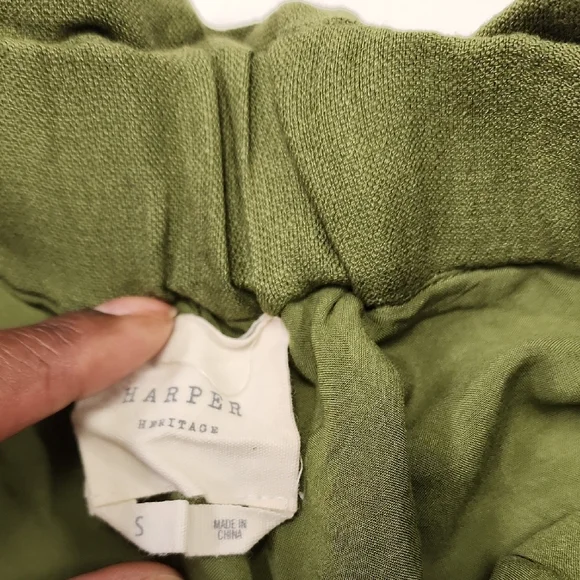 Olive Green Women's Shorts - Picture 2 of 4